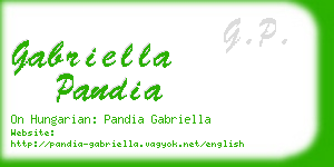 gabriella pandia business card